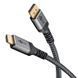 Кабель монітора-адаптер DisplayPort-HDMI M/M (HDMIекран) 2.0m Goobay (75.07.8965) 8K@60Hz v2.0/2 Textile Plus Cu 75.07.8965 фото 2