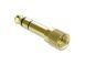 Перехідник аудіо Jack 3.5mm 3pin-6.3mm F/M Delock (70.06.5983) адаптер Stereo Metal Screw M8