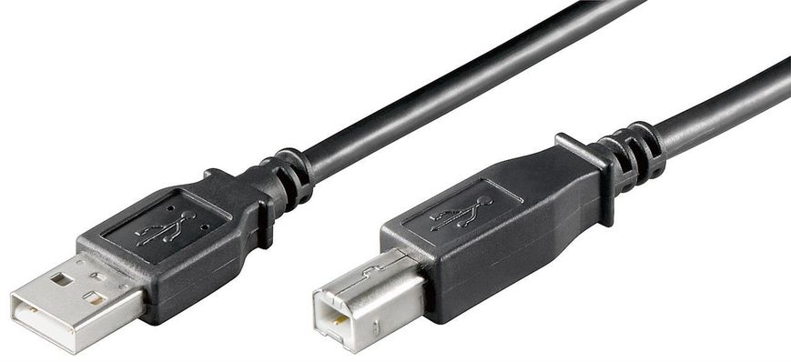 Кабель принтера USB2.0 A-B M/M 0.25m Goobay (75.09.5129) 2xShielded AWG24+38 D=4.5mm Cu 75.09.5129 фото