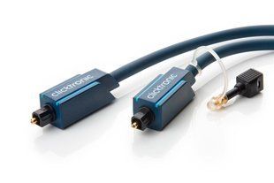 Кабель аудіо оптичний Toslink 2.0m ClickTronic (75.07.0368) +mini адаптер Casual D=6.0mm POF 75.07.0368 фото