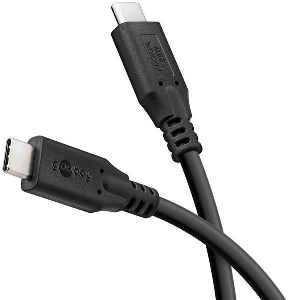 Кабель пристроїв USB Type-C M/M 1.0m Goobay (75.07.4191) (USB4) 40Gbps 100W 8K@60Hz Cu 75.07.4191 фото
