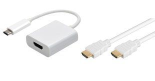 Кабель відео-сигнальний USB Type-C-HDMI M/M (HDMIекран) 1.5m Lucom (25.02.5203) (USB3.0) 4K@30Hz