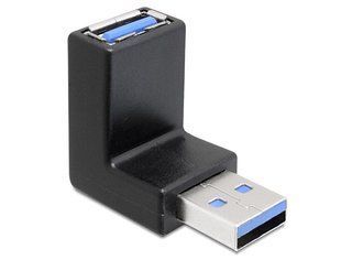 Перехідник обладнання USB3.0 A M/F Delock (70.06.5340) адаптер кутовий 90&deg;вверх Up