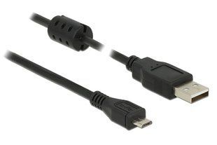 Кабель пристроїв USB2.0 A-microB M/M 3.0m Delock (70.08.4909) AWG24+28 +Ferrite 70.08.4909 фото