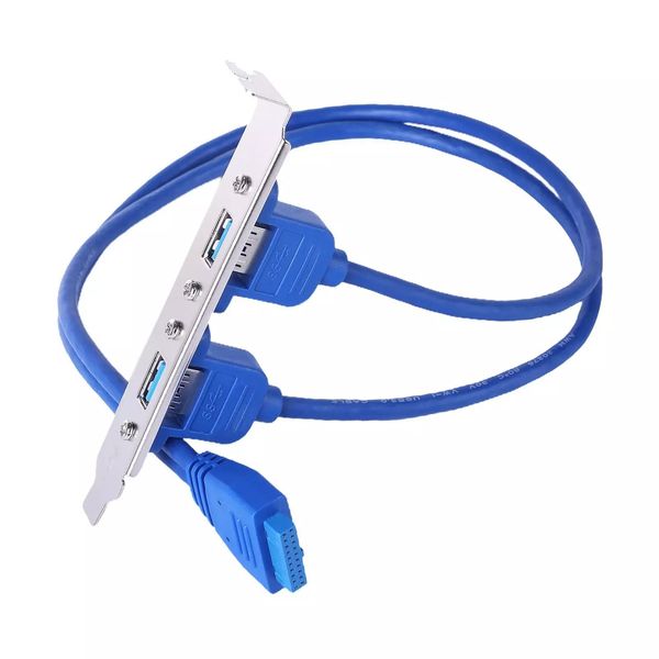 Планка корпусна USB3.0 A-Pinheader Lucom (84.00.7161) x2 0.40m планка 19p 84.00.7161 фото