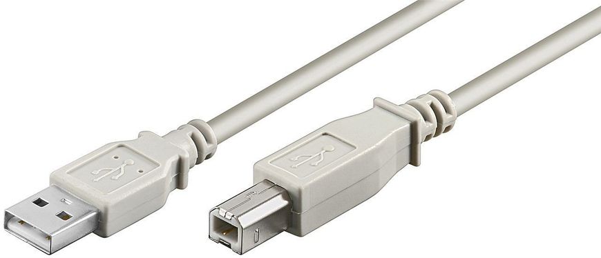 Кабель принтера USB2.0 A-B M/M 1.8m Goobay (75.06.8712) AWG28 2xShielded D=4.5mm Cu 75.06.8712 фото
