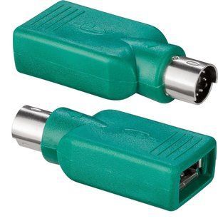 Перехідник клавіатури-мишки USB2.0 A-PS2 F/M Lucom (25.02.5183) адаптер Combo