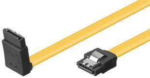 Кабель накопичувача SATA 7p M/M 0.5m Goobay (75.09.5296) 90&deg;вверх 6Gbps AWG26 Latch
