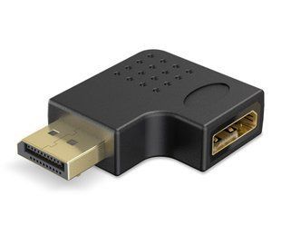 Перехідник відео DisplayPort M/F (адаптер) Goobay (75.07.7131) v2.1 8K@144Hz кутовий 90&deg; вправо 75.07.7131 фото