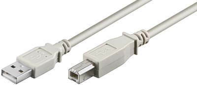 Кабель принтера USB2.0 A-B M/M 3.0m Goobay (75.03.8713) AWG28 2xShielded D=4.5mm Cu 75.03.8713 фото