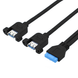 Планка корпусна USB3.0 A-Pinheader Lucom (62.09.8239) x2 0.50m 19pin 62.09.8239 фото 1