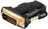 Перехідник відео HDMI-DVI F/M Gutbay (78.01.2895) 24+1 Dual Link Gold Moulded 78.01.2895 фото
