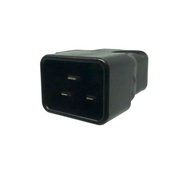 Перехідник живлення IEC(C19)-(C20) (адаптер) Lucom (62.09.8524) 90&deg; кутовий вправо Cu 62.09.8524 фото