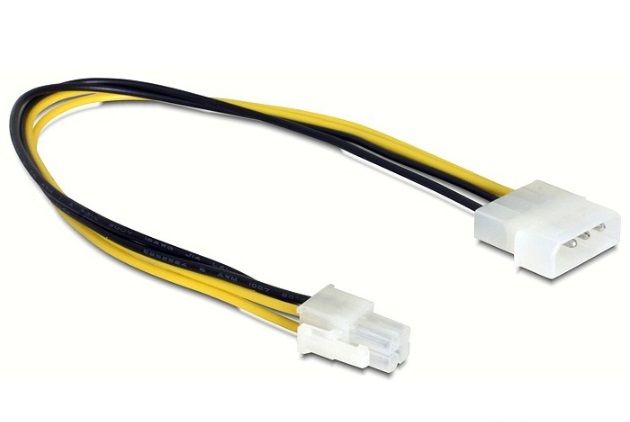 Кабель живлення внутрішній ATX(EPS) 4p-MoleX M/M Lucom(62.09.8170) P4 0.30m D=4x2.2mm 62.09.8170 фото