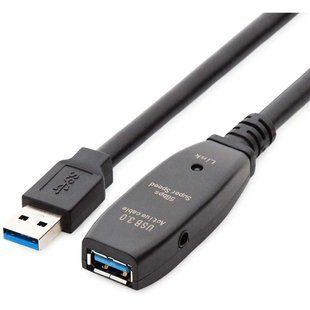 Кабель пристроїв-подовжувач USB3.0 A M/F (Active) 5.0m Lucom (84.00.7157) AWG22+28 D=6.0mm (каскад 2x) 84.00.7157 фото