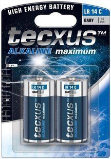 Аксесуари мобільні Батарейка Tecxus(75.02.3635) C(Baby) 6200mAh x2шт LR14 Alkali