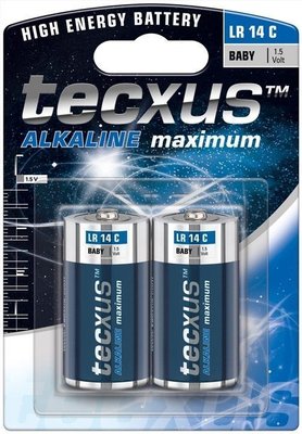 Аксесуари мобільні Батарейка Tecxus(75.02.3635) C(Baby) 6200mAh x2шт LR14 Alkali