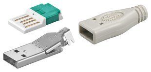 Роз'єм USB2.0 A-конектор Goobay (75.01.2035) /M (набір для монтажу) ToolFree 75.01.2035 фото