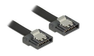 Кабель накопичувача SATA 7p M/M 0.7m Delock (70.08.3842) прямий 6Gbps UltraFLEXI Latch 70.08.3842 фото