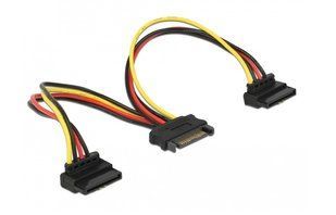 Кабель живлення внутрішній SATA 15p 1x2 M/F Delock (70.06.0128) 0.15m 90&deg;вниз AWG18 Latch 70.06.0128 фото