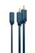 Перехідник аудіо Jack 3.5mm 3pin-RCAx2 F/M ClickTronic (75.07.0493) 0.1m Casual D=3.9mm 42xWires 75.07.0493 фото 5
