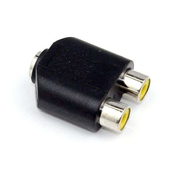 Перехідник аудіо Jack 3.5mm 3pin-RCAx2 F/F Delock (70.06.5515) адаптер Y-form