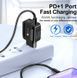 Перехідник живлення IEC(Schuko)-USB Type-C M/F Lucom (62.09.8528) PD 25W + USB A QC3.0 адаптер 62.09.8528 фото 3