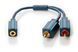 Перехідник аудіо Jack 3.5mm 3pin-RCAx2 F/M ClickTronic (75.07.0493) 0.1m Casual D=3.9mm 42xWires 75.07.0493 фото 2