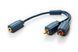 Перехідник аудіо Jack 3.5mm 3pin-RCAx2 F/M ClickTronic (75.07.0493) 0.1m Casual D=3.9mm 42xWires 75.07.0493 фото 1