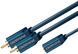 Перехідник аудіо Jack 3.5mm 3pin-RCAx2 F/M ClickTronic (75.07.0493) 0.1m Casual D=3.9mm 42xWires 75.07.0493 фото 4