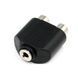 Перехідник аудіо Jack 3.5mm 3pin-RCAx2 F/F Delock (70.06.5515) адаптер Y-form