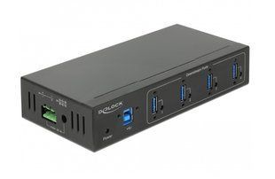 Перехідник обладнання USB3.0 A 1x4 (HUB) Delock (70.06.3309) Act Industry 15kV ESD захист