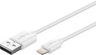 Кабель пристроїв USB2.0 A-Lightning M/M 1.0m Goobay (75.04.3320) MFi 8pin Silver-Contact Sertific