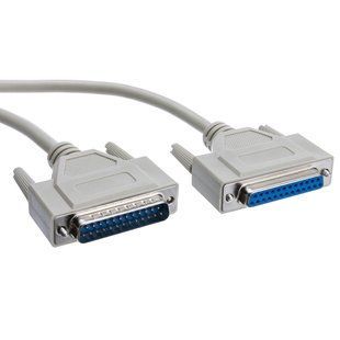 Кабель пристроїв-подовжувач COM(DB25) M/F 1.8m Roline (11.99.4019) D=6.5mm 25xWires 1:1