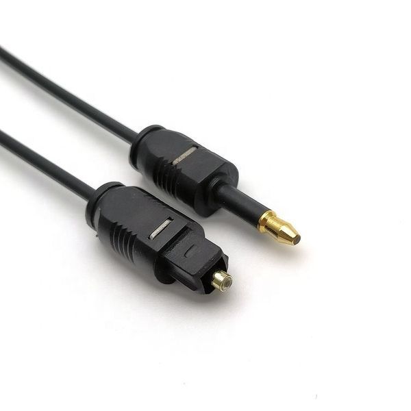 Кабель аудіо оптичний Toslink-mini 1.0m Lucom (62.09.8044) D=2.2mm Gold 62.09.8044 фото